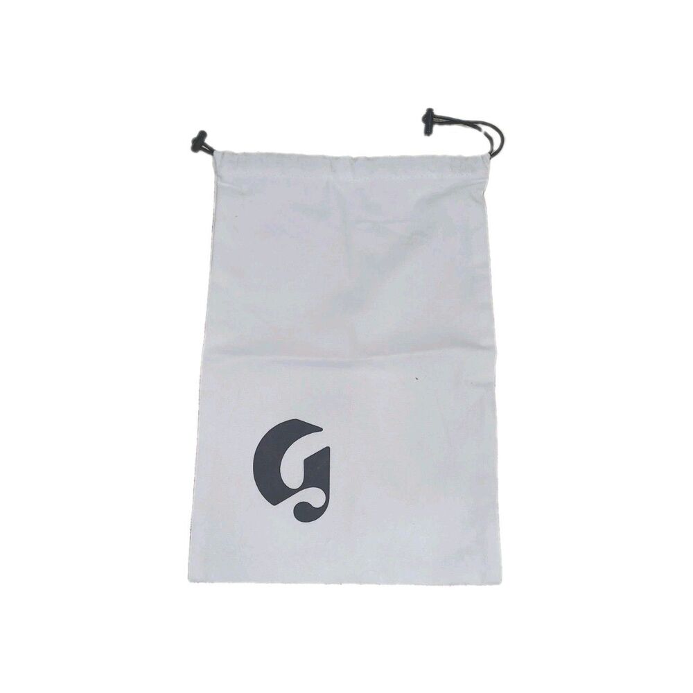 Glossier White Drawstring Dust Bag Beauty Makeup Storage Pouch 15 x 9.8